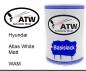 Preview: Hyundai, Atlas White Matt, WAM: 500ml Lackdose, von ATW Autoteile West.